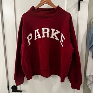 Parke maroon mockneck (Valentine’s Day drop 2025)